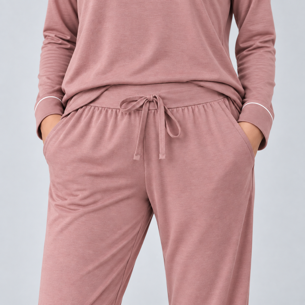Pijama largo (con sudadera) en bambú