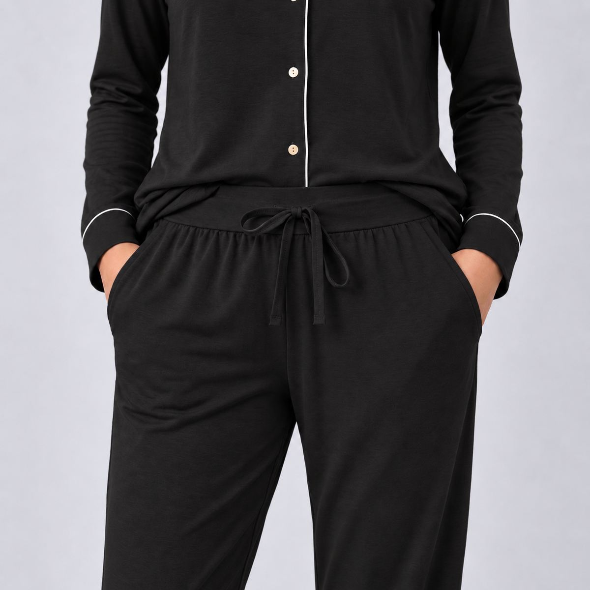 Pijama largo (con camisa) en bambú