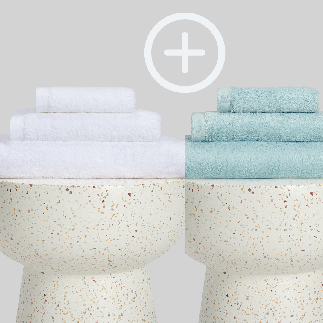 2-Pack | Juego de Toallas de Bambú blanky