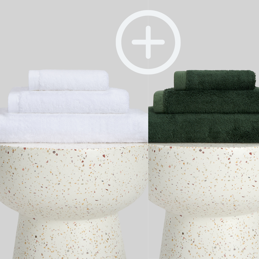 2-Pack | Juego de Toallas de Bambú blanky