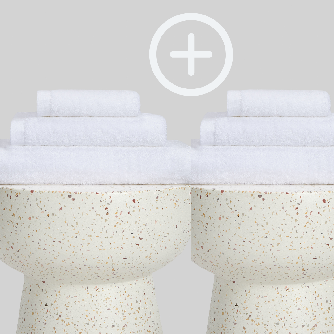 2-Pack | Juego de Toallas de Bambú blanky