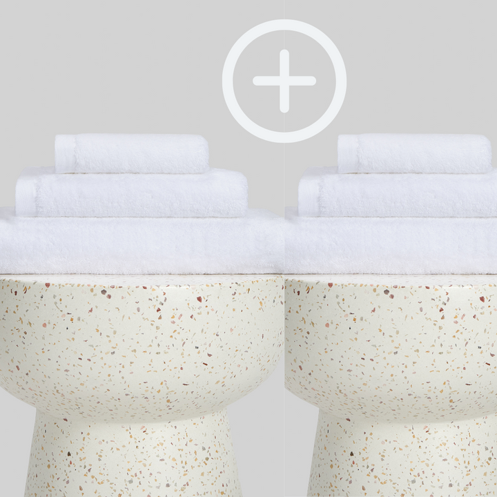 2-Pack | Juego de Toallas de Bambú blanky