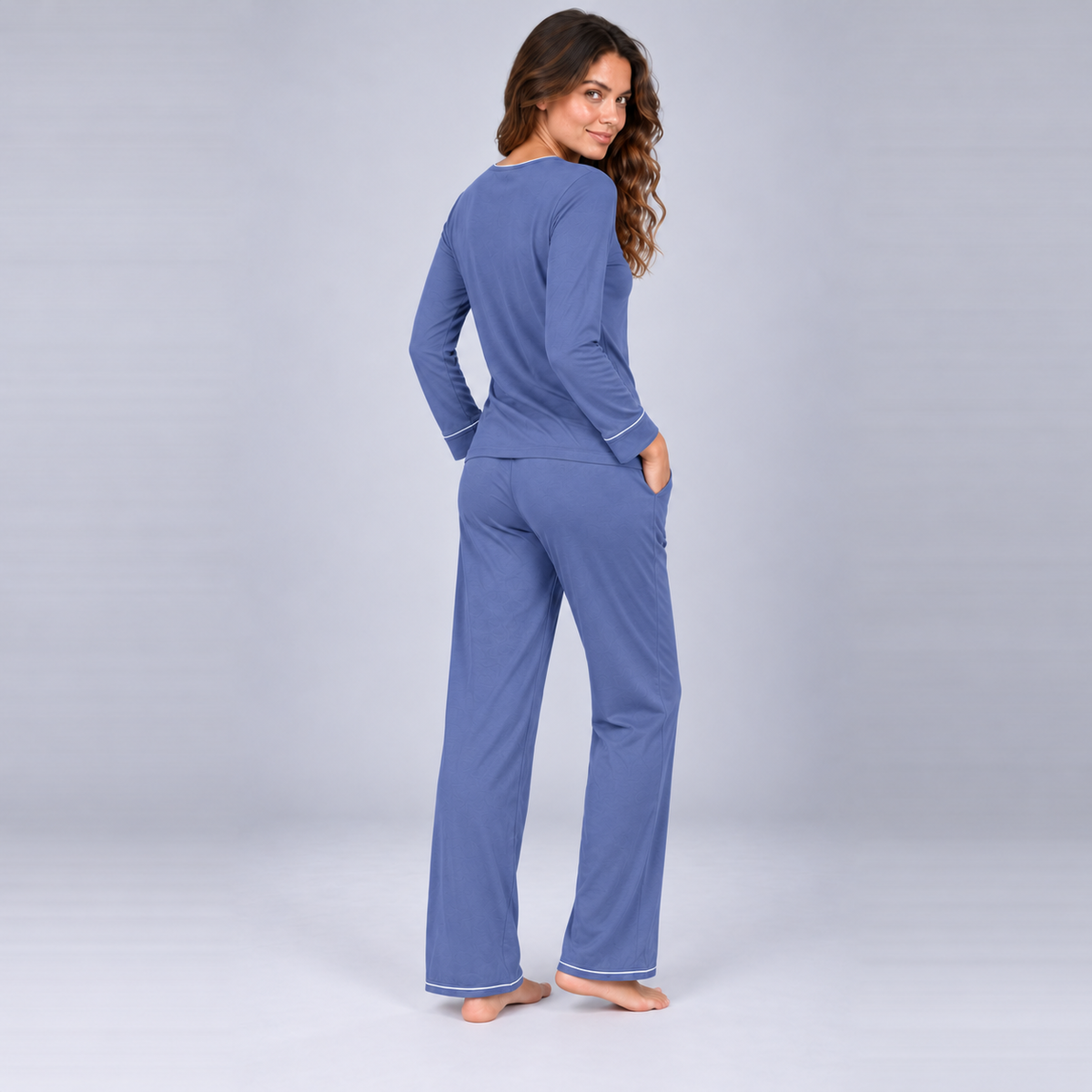 Pijama largo (con sudadera) en bambú