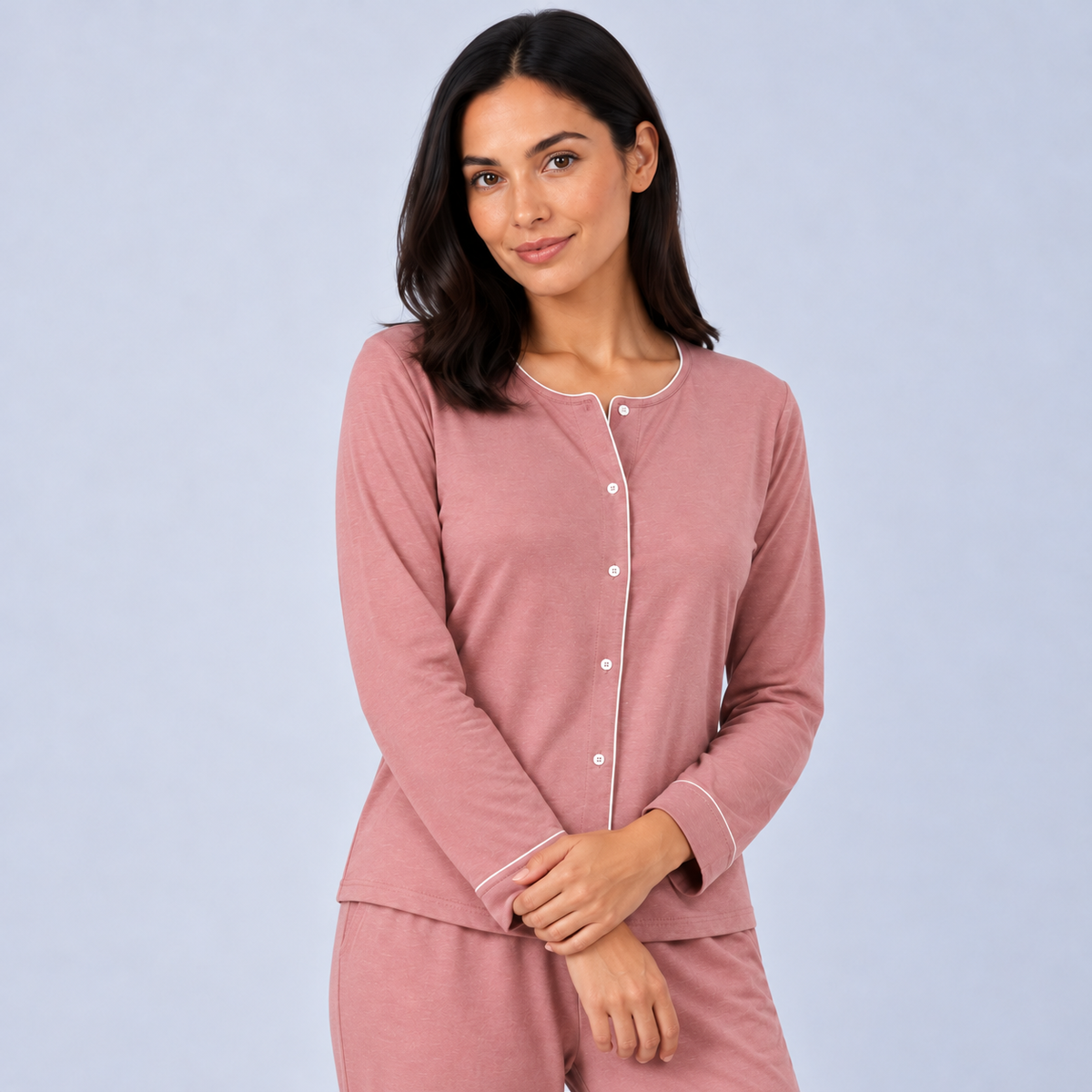 Pijama largo (con camisa) en bambú