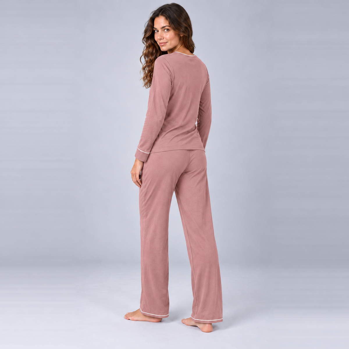 Pijama largo (con sudadera) en bambú