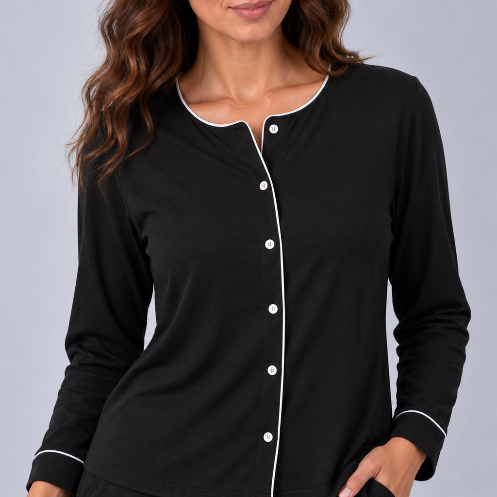 Camisa de manga larga de bambú