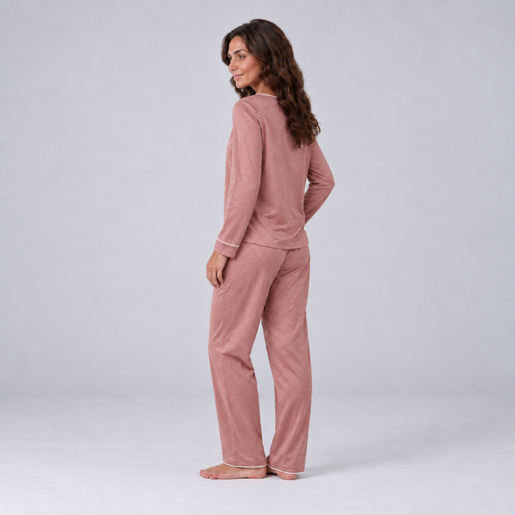 Pijama largo (con camisa) en bambú