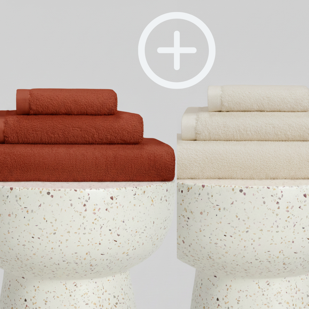 2-Pack | Juego de Toallas de Bambú blanky