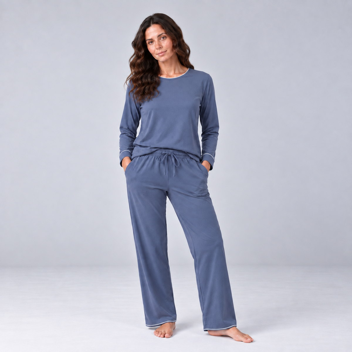 Pijama largo (con sudadera) en bambú