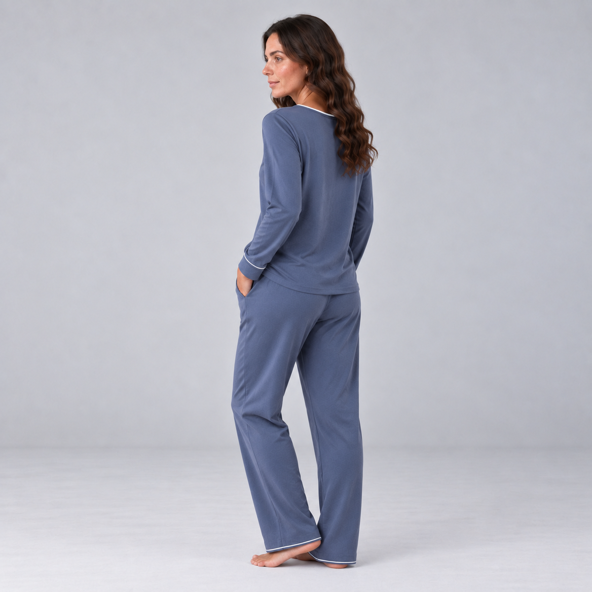 Pijama largo (con sudadera) en bambú