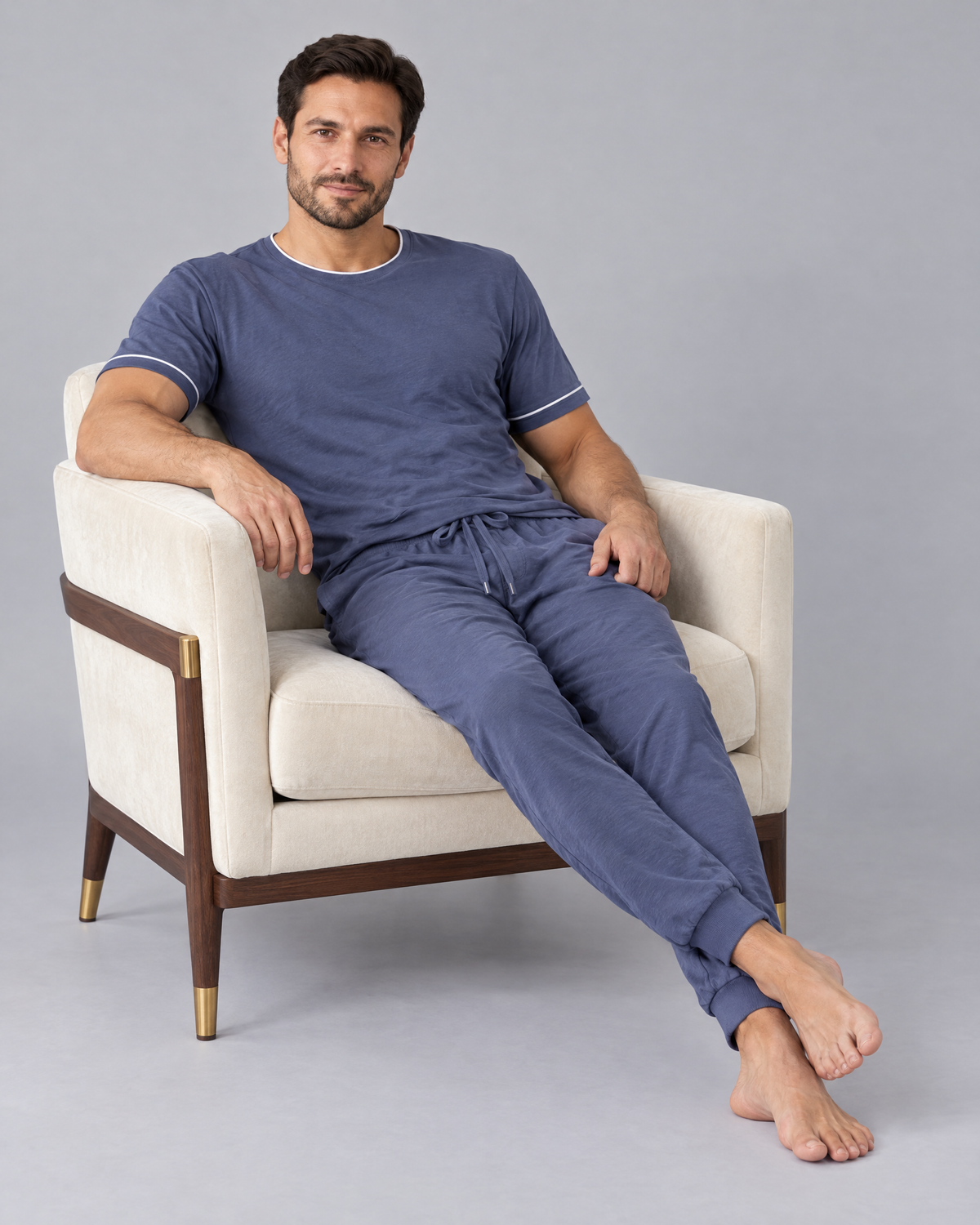 Pijama de camiseta y pantalón de bambú
