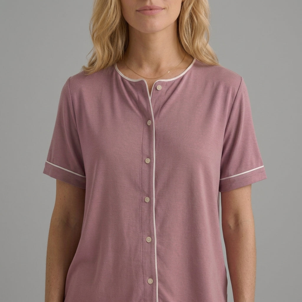 Pijama corto (con camisa) en bambú