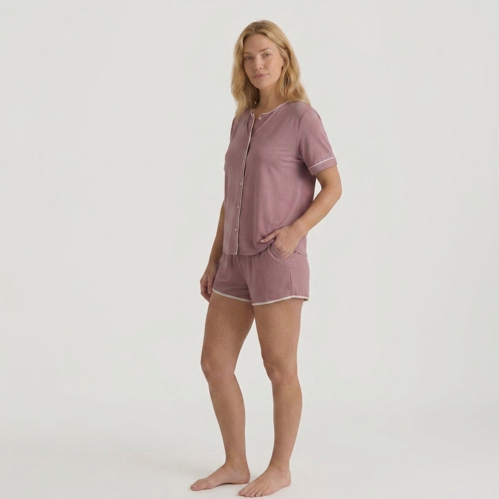 Pijama corto (con camisa) en bambú
