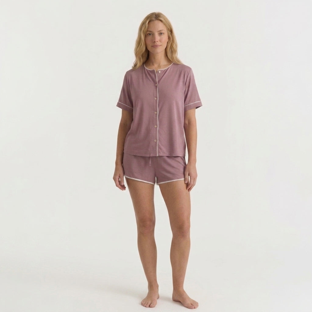 Pijama corto (con camisa) en bambú
