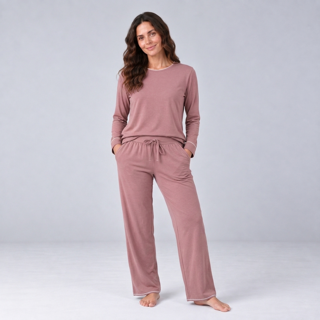 Pijama largo (con sudadera) en bambú